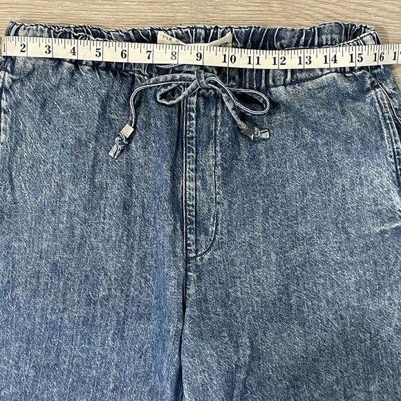 Rag & Bone Womens Pants 27 Denim Drawstring Long Straight Lightweight Casual - Picture 4 of 7